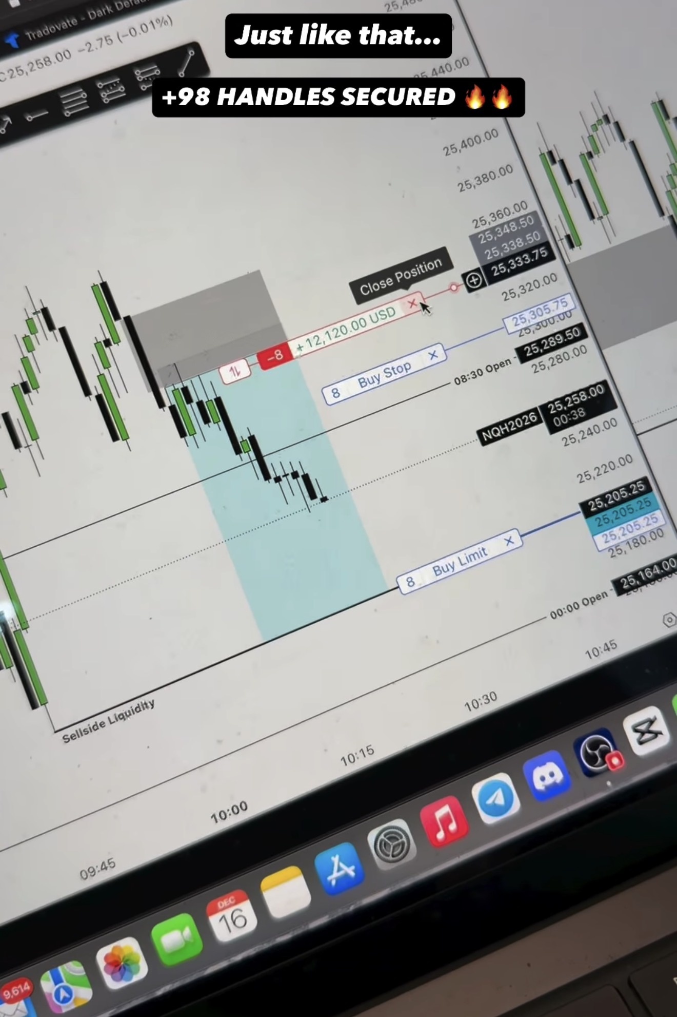 Student trading result screenshot 3